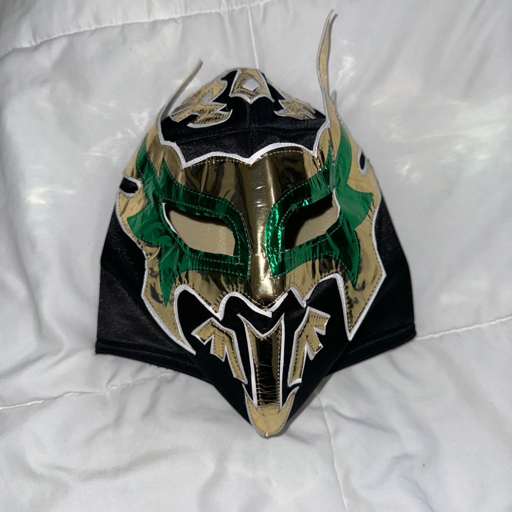 Luchador mask Black and Gold Costume Mask